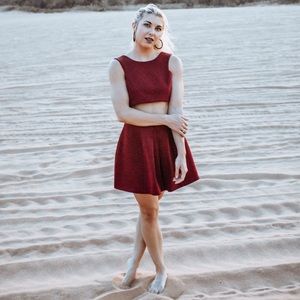 ♥️Maroon ♥️ 2 Piece set by L’atiste Size Medium